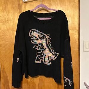 Women’s SHEIN Dinosaur Sweater, Size 3x